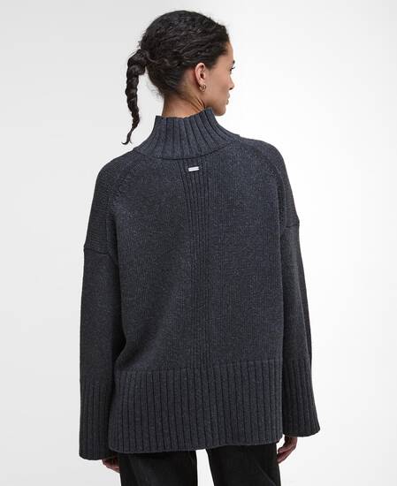 Serena High-Neck Jumper Charcoal