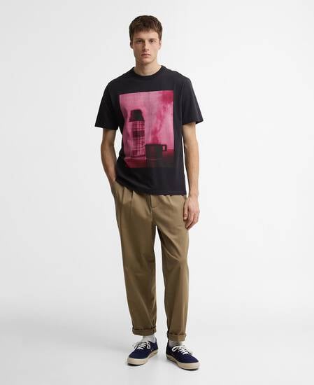 Paul Smith Loves Barbour T-Shirt Crosby Dark Navy