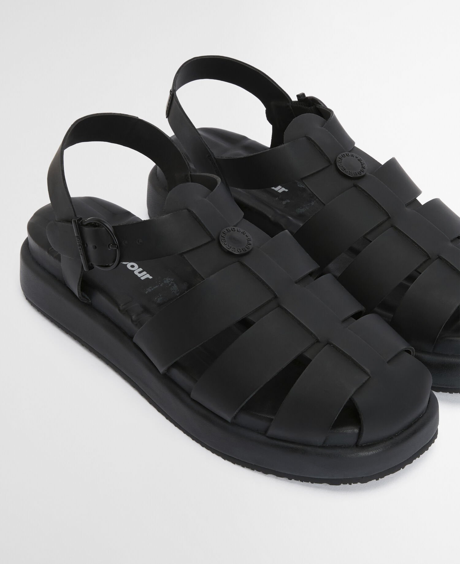 Hindburn Fisherman Sandals Black