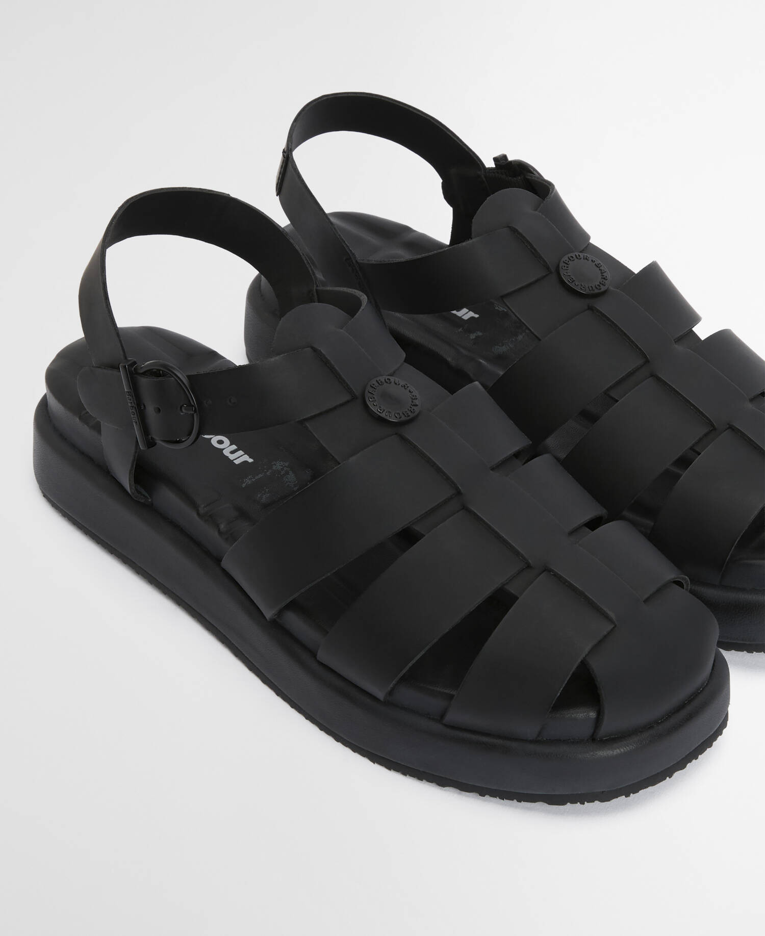 Hindburn Fisherman Sandals Black image number 2