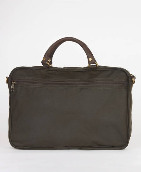 Briefcase in pelle cerata 