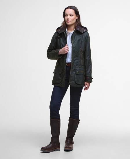 Ivy Waxed Jacket Fern
