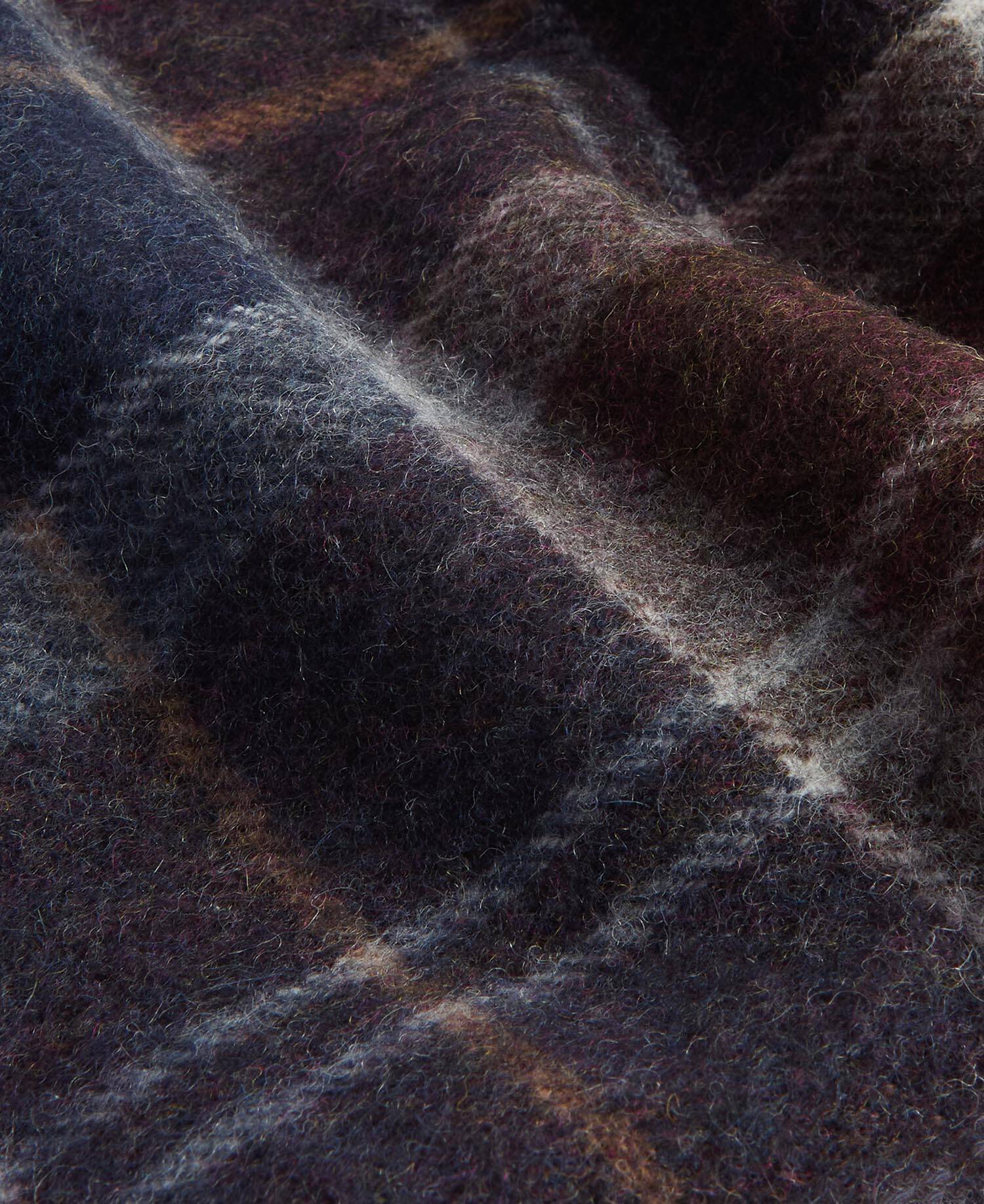 Sciarpa Brack in lana e tartan con finitura patchwork image number 4