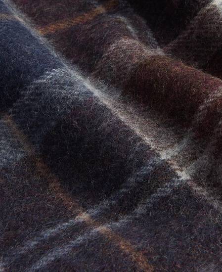 Brack Patchwork Tartan Wool Scarf Midnight Oak Tartan