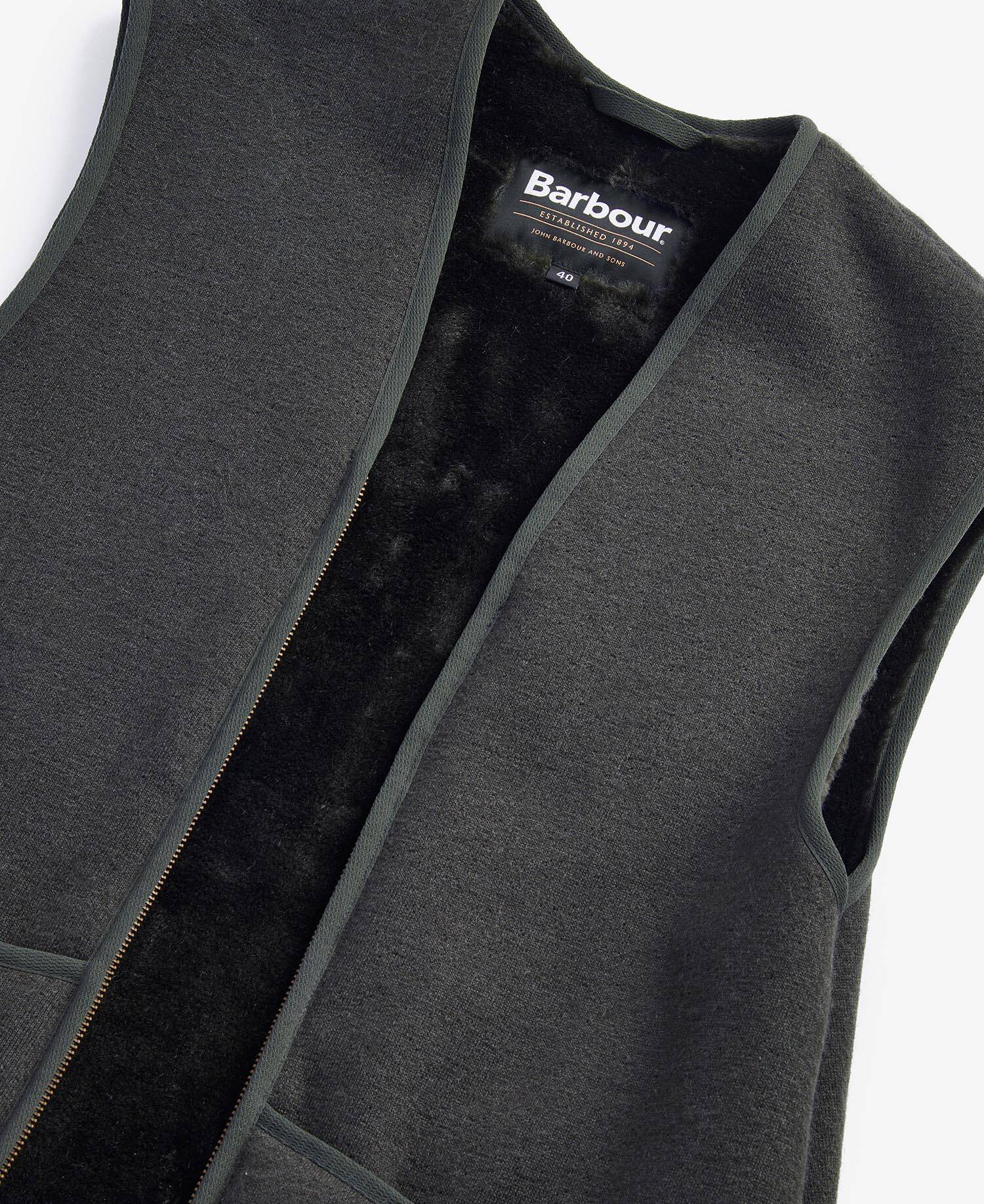 Gilet/fodera in pile caldo con cerniera image number 5