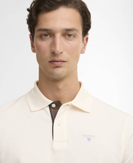 Tartan Pique Polo Shirt Whisper White/Classic