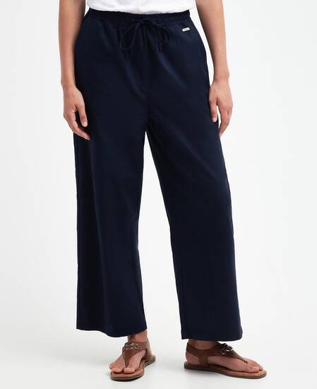 Christie Wide-Leg Trousers Classic Navy