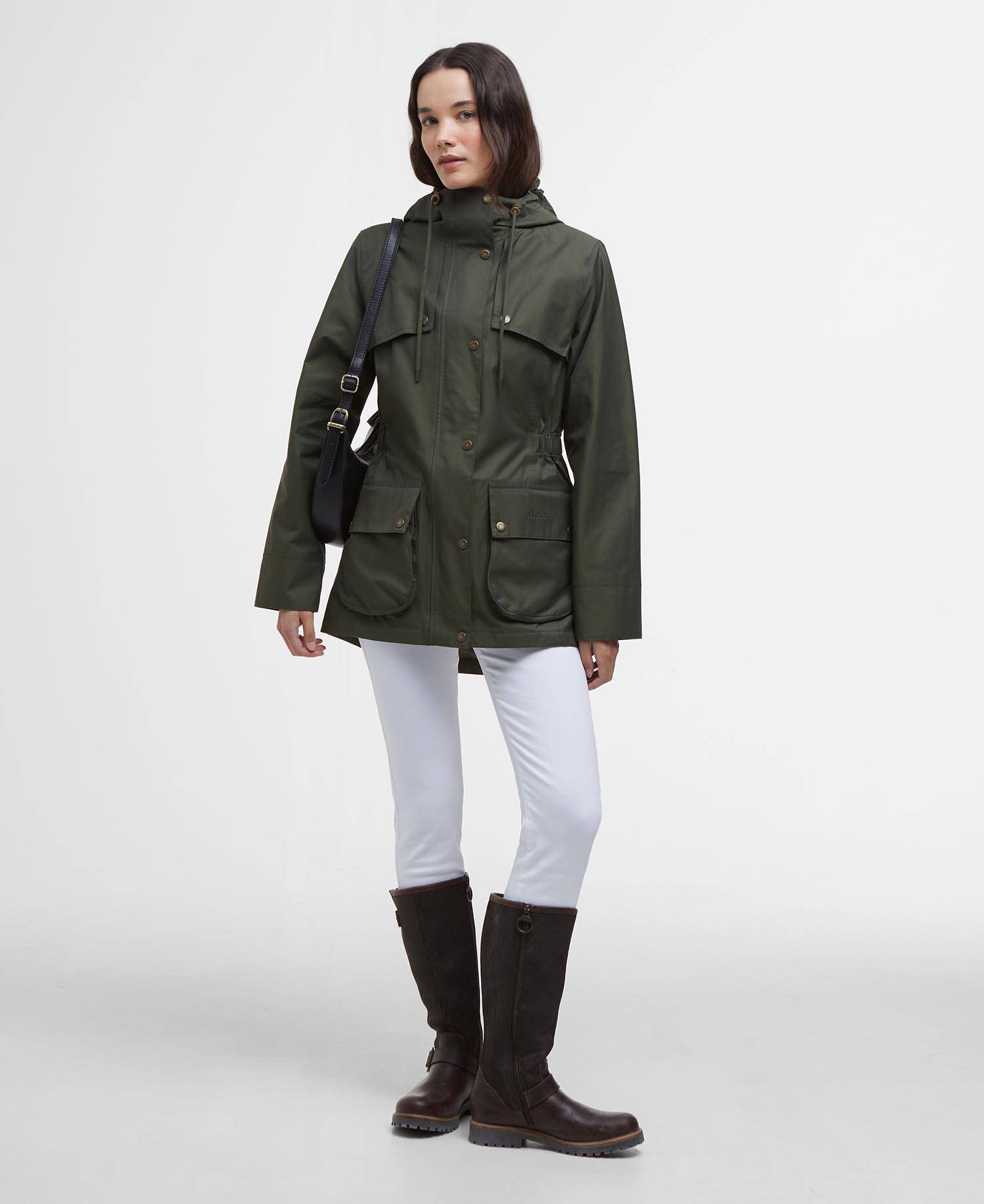 Maple Waterproof Jacket Olive/Ancient Tartan image number 1