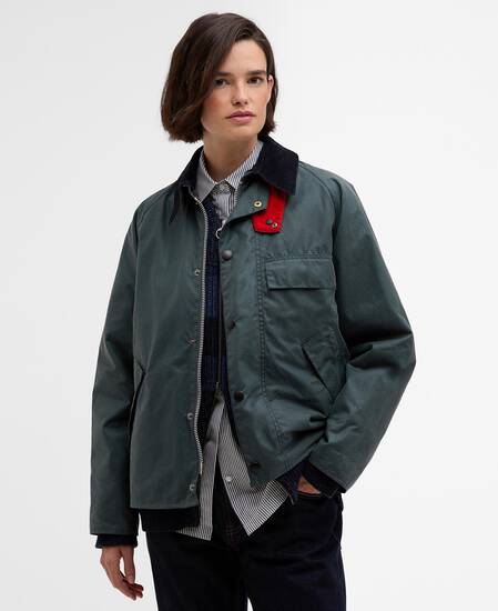 Paul Smith loves Barbour Transport Waxed Jacket Dark Slate