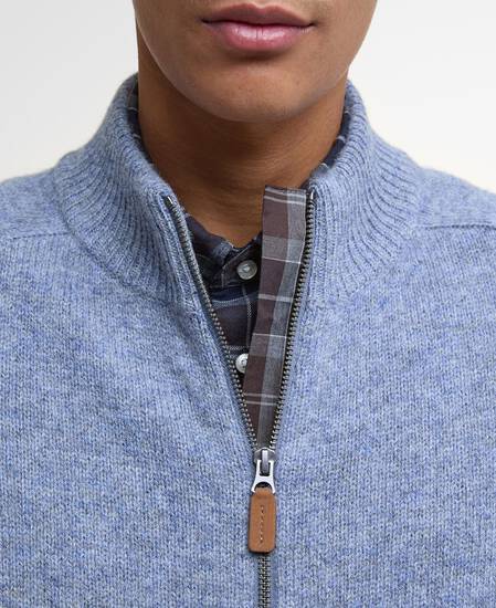 Talder Zip-Up Jumper Bluestone