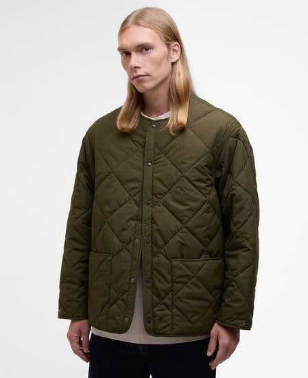 Barbour x Kaptain Sunshine Quilted Liner Khaki Brown