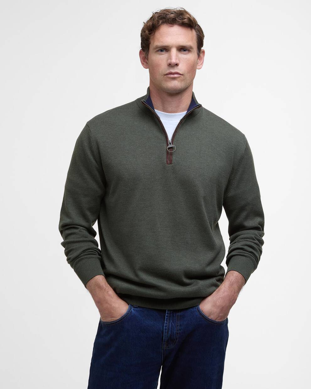 Maglione con zip corta Bayfield