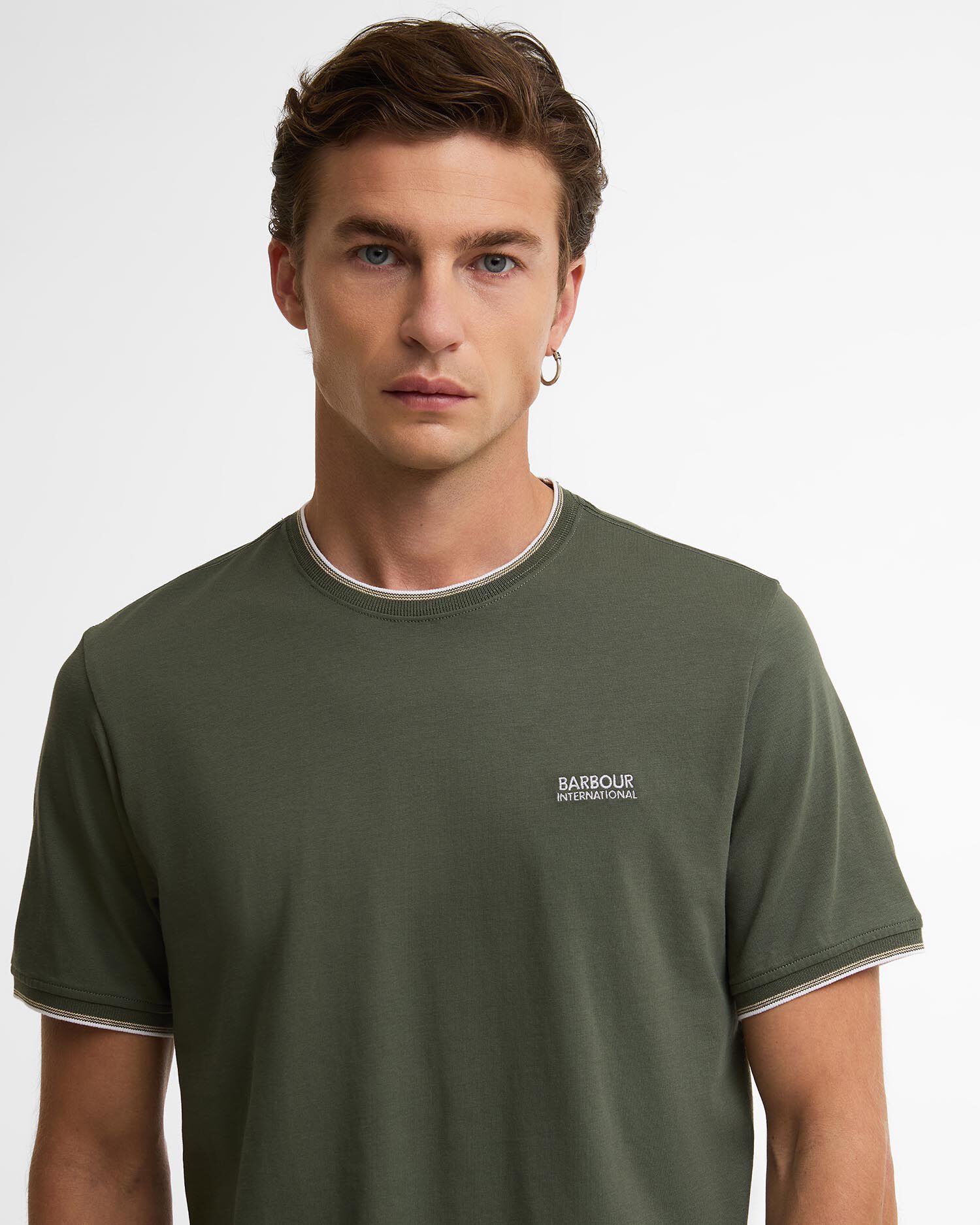 Ashmann Tipped T-Shirt Thyme