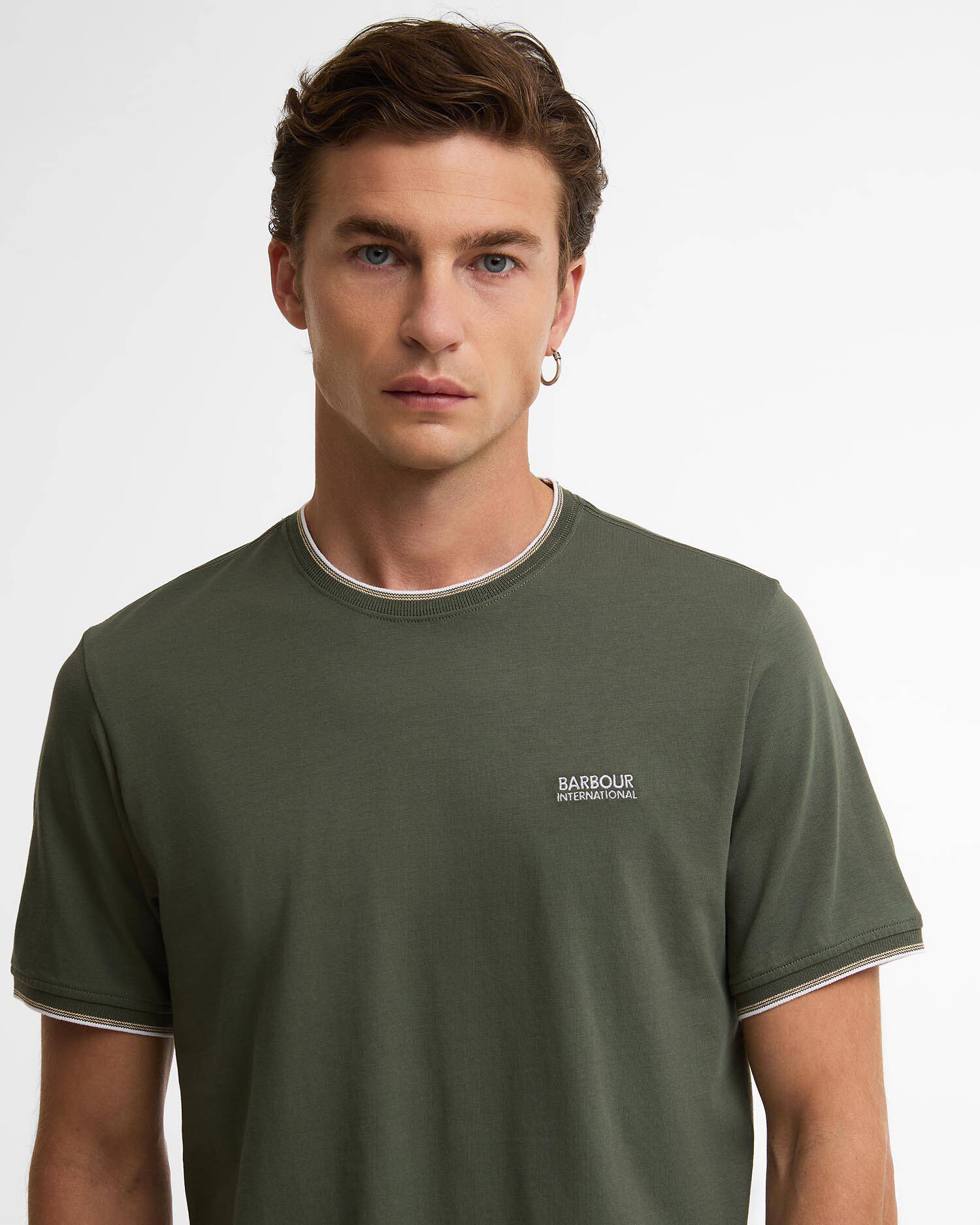 Ashmann Tipped T-Shirt Thyme image number 3