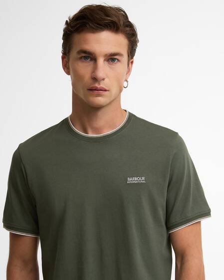 Ashmann Tipped T-Shirt Thyme