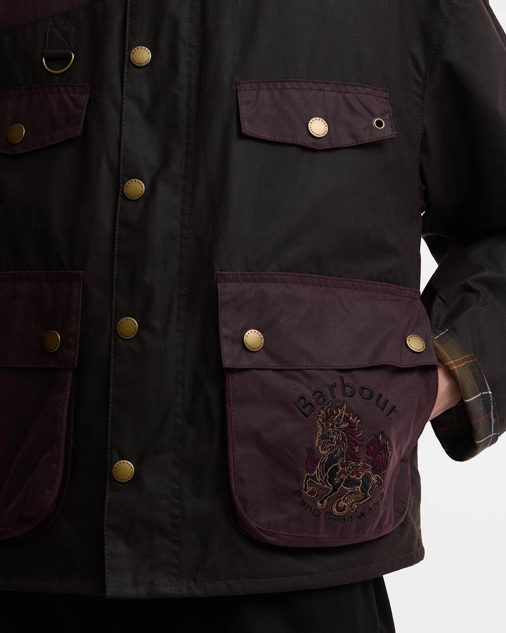 Barbour x Feng Chen Wang Wachsjacke Porter