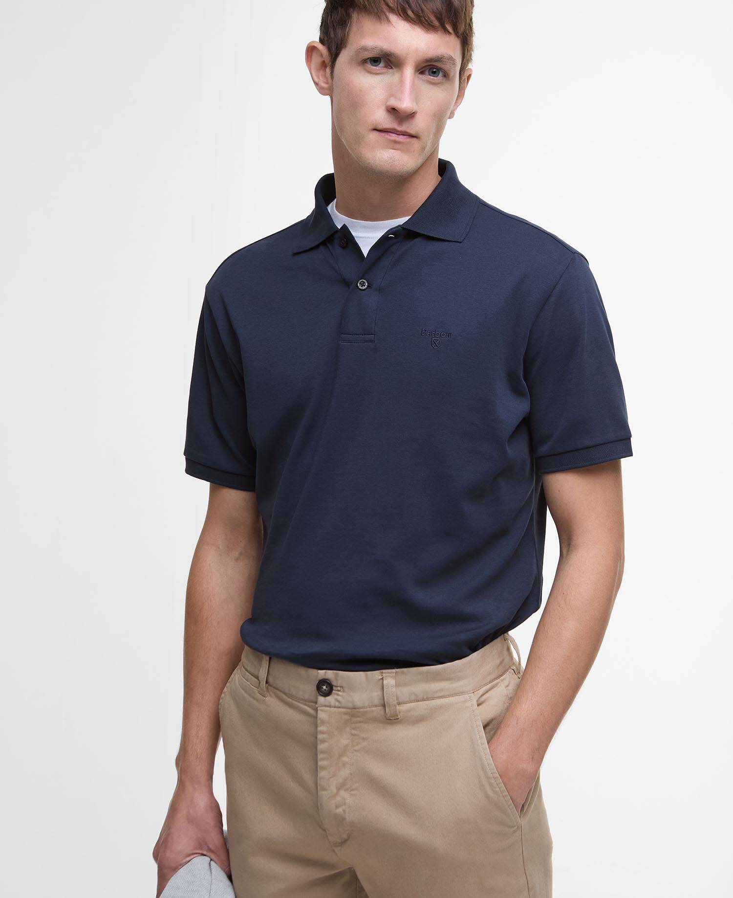 Washed Stretch Tailored Trousers Washed Stone image number 3