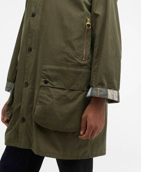 Icons Border Casual Jacket Ivy Green