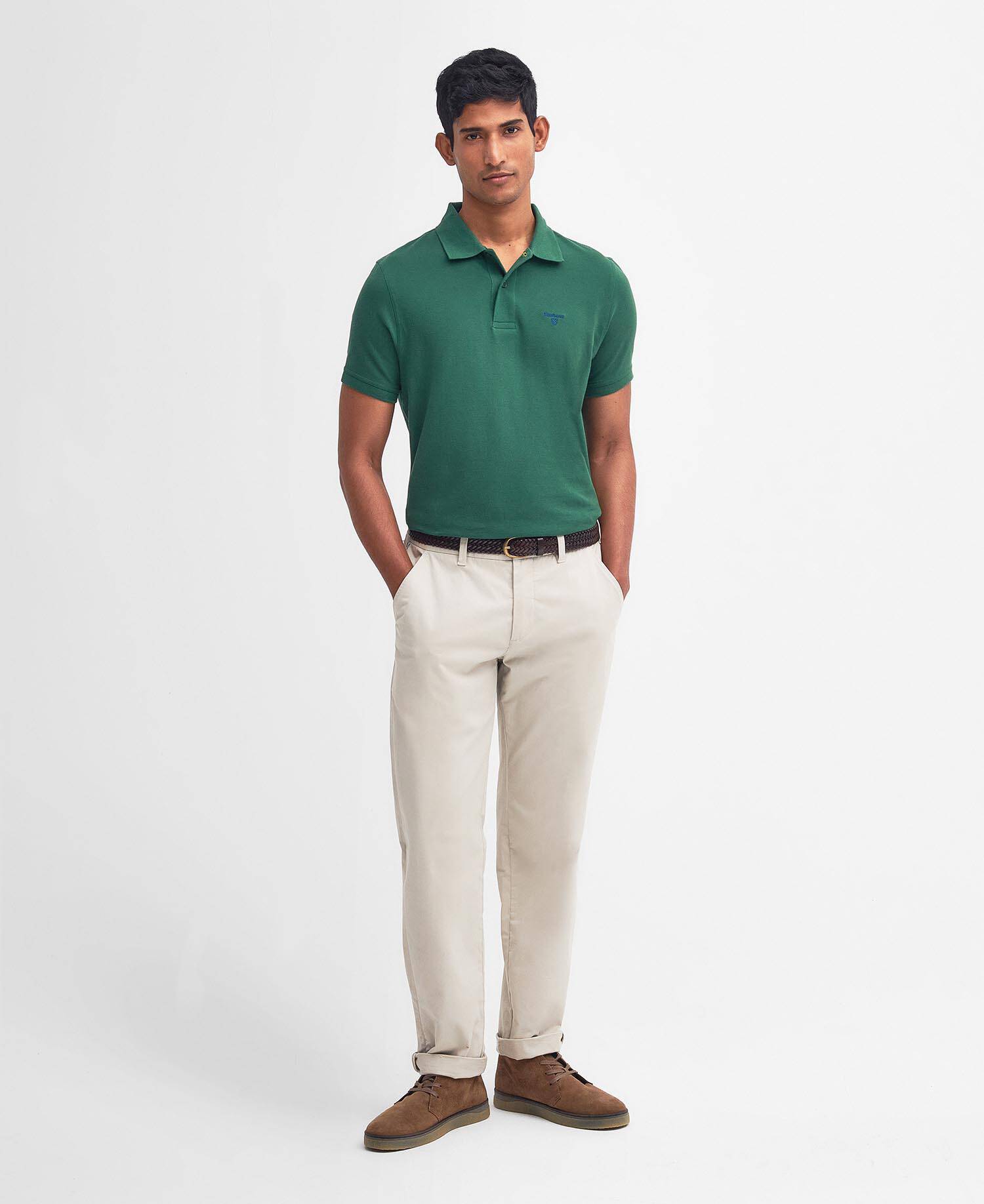 Lightweight Sports Short-Sleeved Polo Shirt Racing Green image number 1