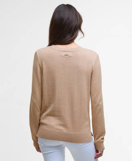Fareham Crew Neck Jumper Pale Camel