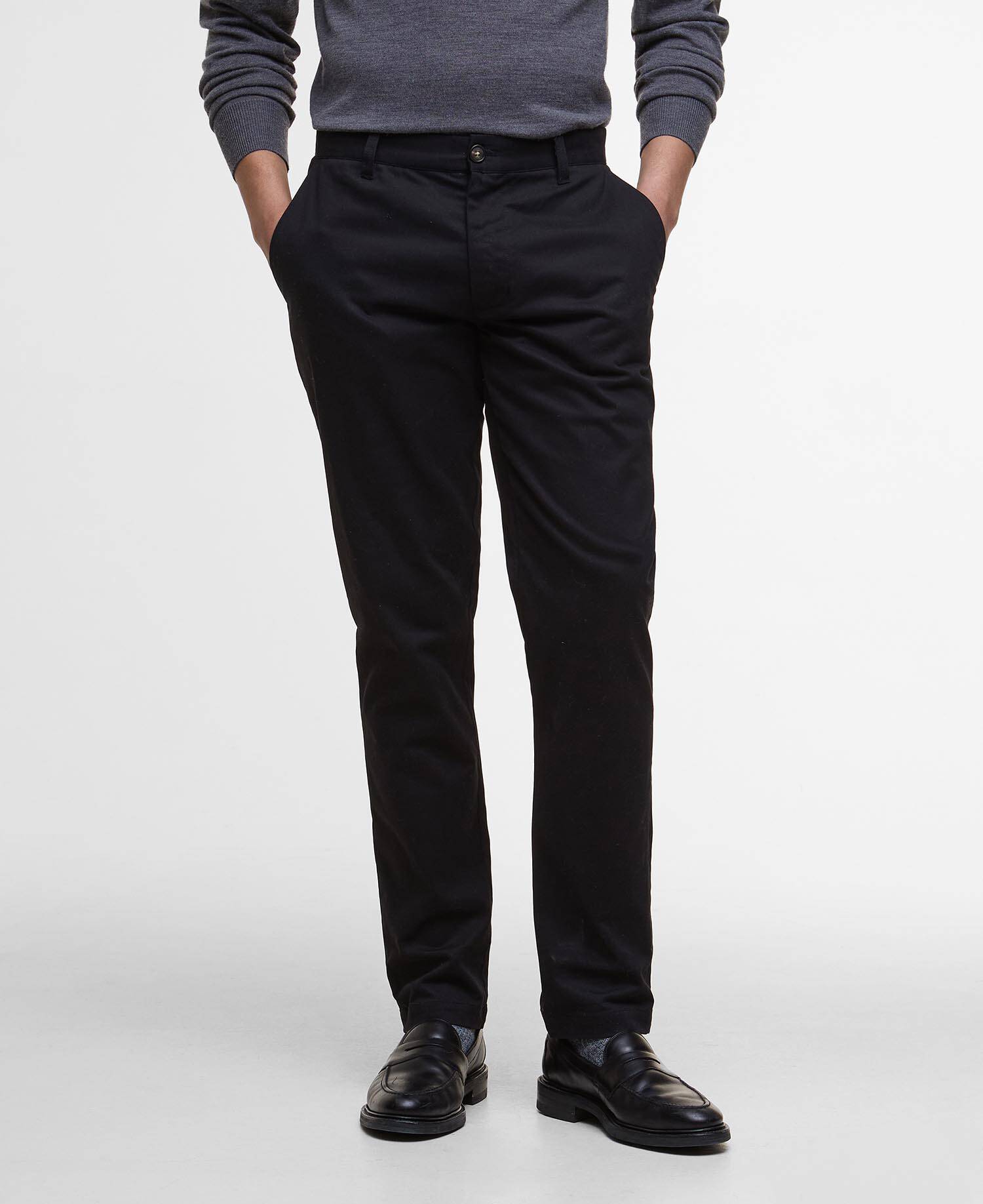 Sueded Sateen Slim Trousers image number 1