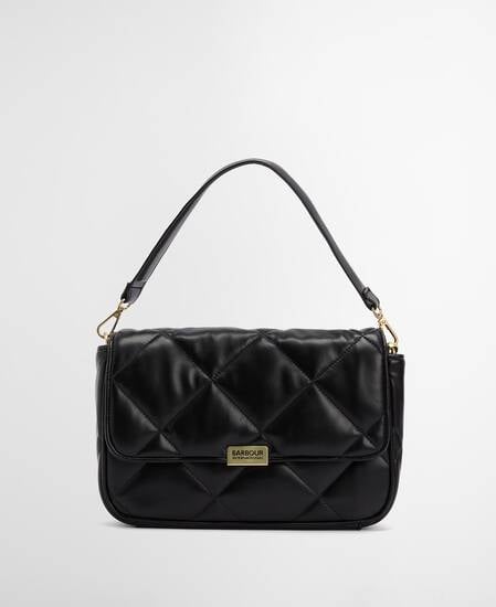 Soft Quilted Shoulder Bag Black