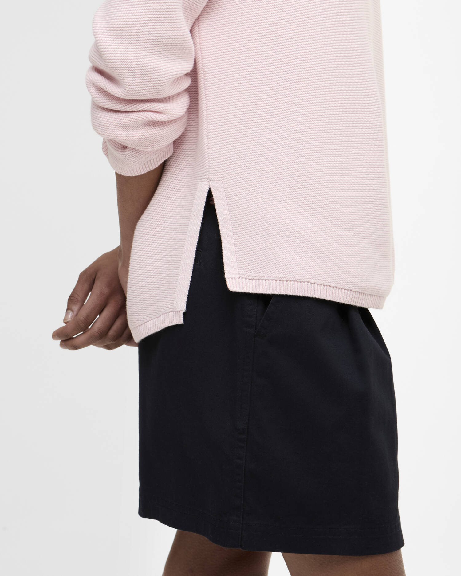Marine Crew Neck Jumper Pink image number 4