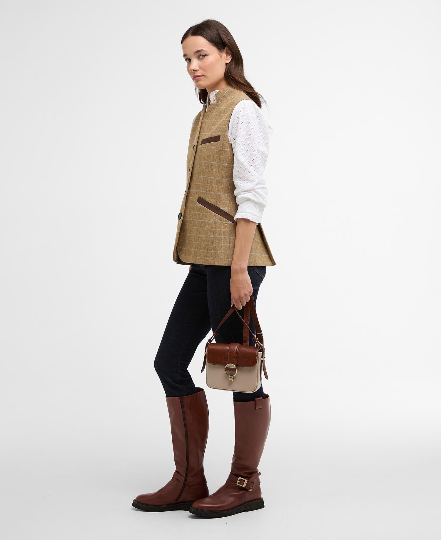 Gilet leggermente aderente Petunia Soft Blue