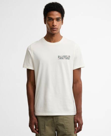 Birdsall Graphic Tailored T-Shirt Whisper White