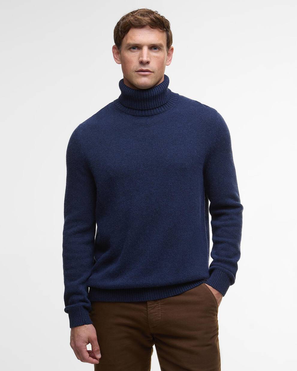 Maglione a collo alto con risvolto Kelp