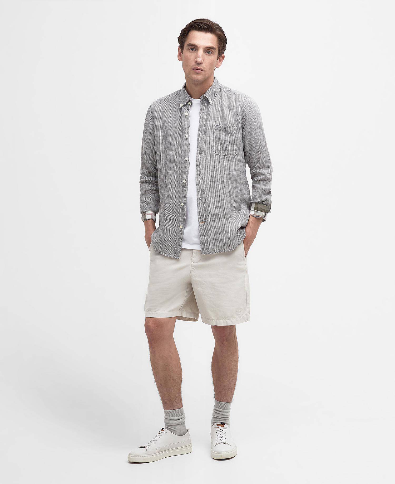 Camicia sartoriale di lino Linton image number 1