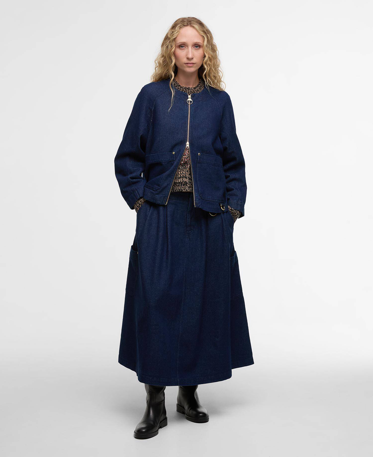 Saima Denim Overshirt image number 1