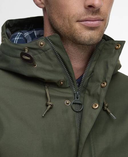 Modern Lorden Showerproof Mac Olive