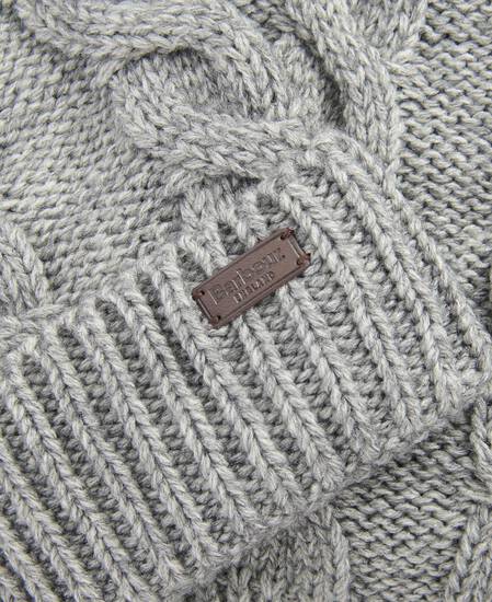 Jesmond Beanie and Scarf Gift Set Mid Grey