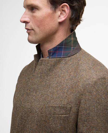 Blazer con motivo a spina di pesce Firth Moons Brown Blazer con motivo a spina di pesce Firth Moons Brown