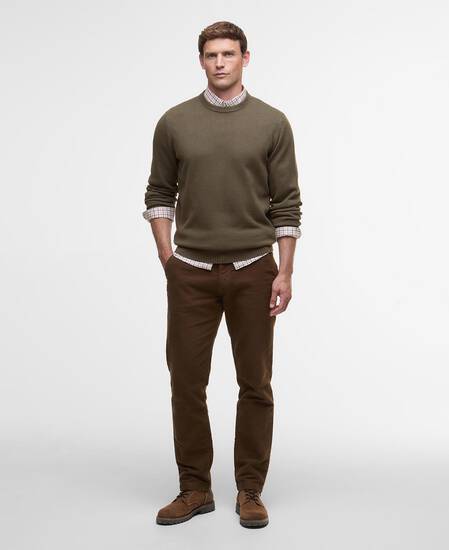 Kelson Crew Neck Jumper Olive