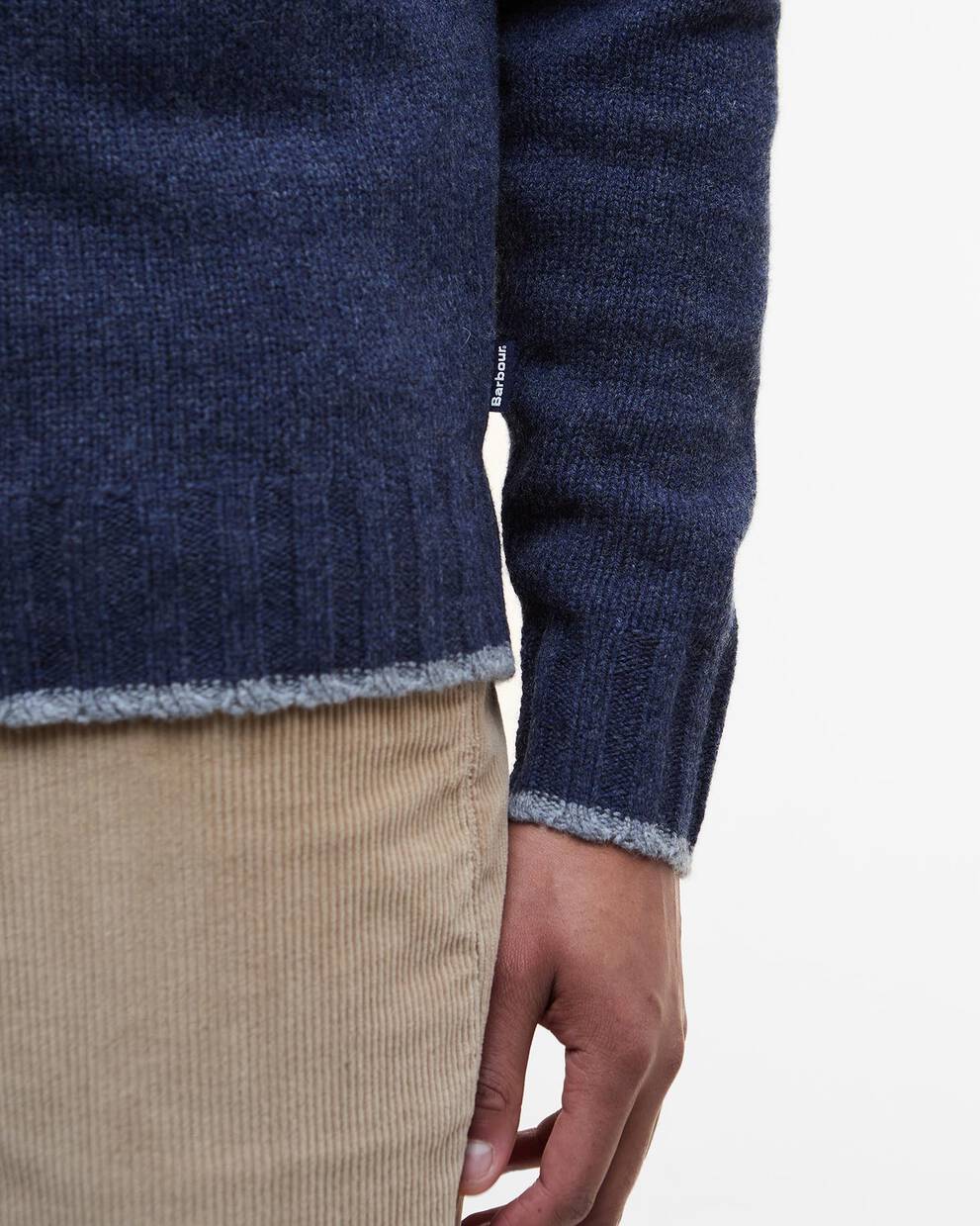 Maglione Hewton con collo alto con risvolto e motivo Fair Isle