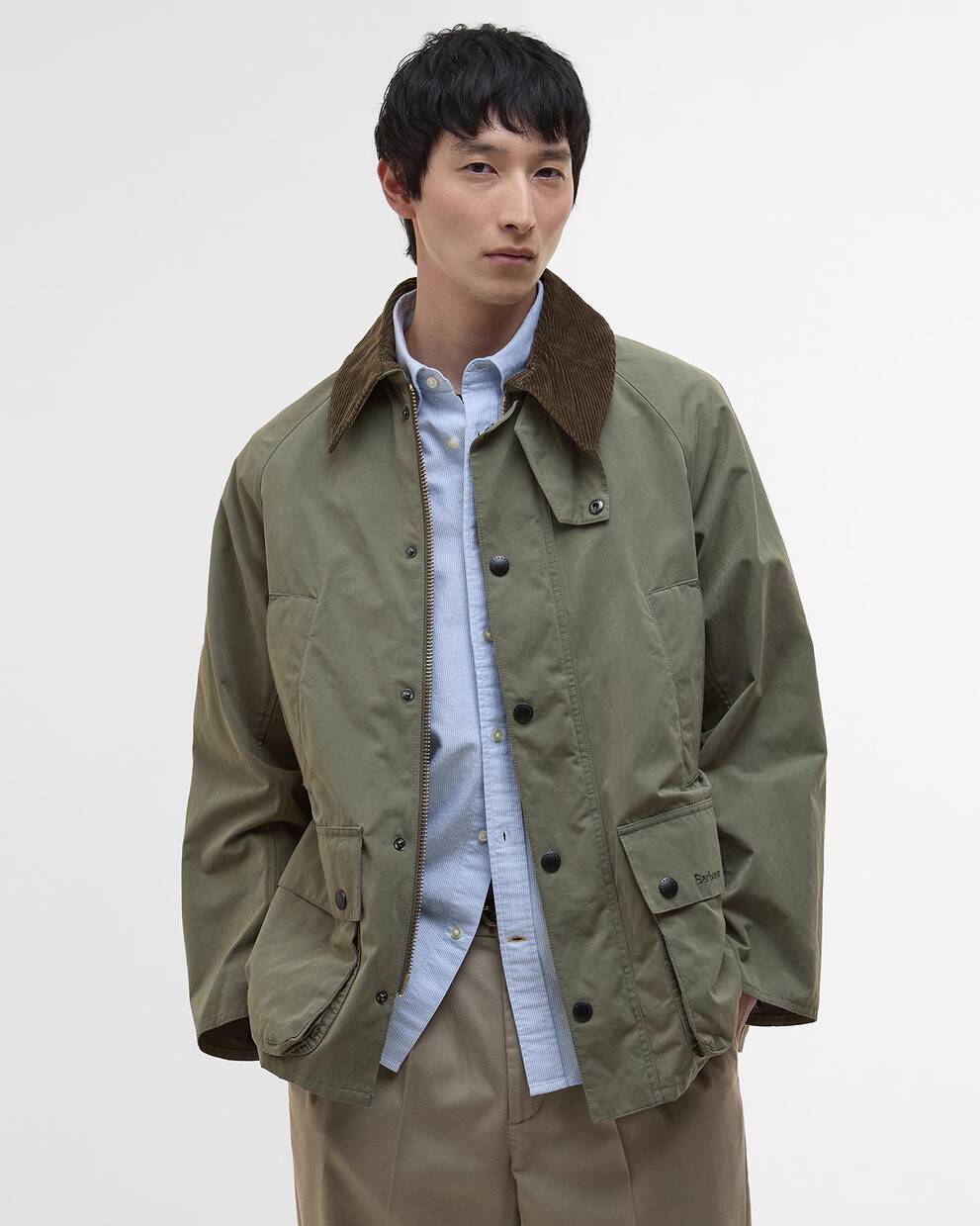 Jacke Peached Oversized Bedale Casual