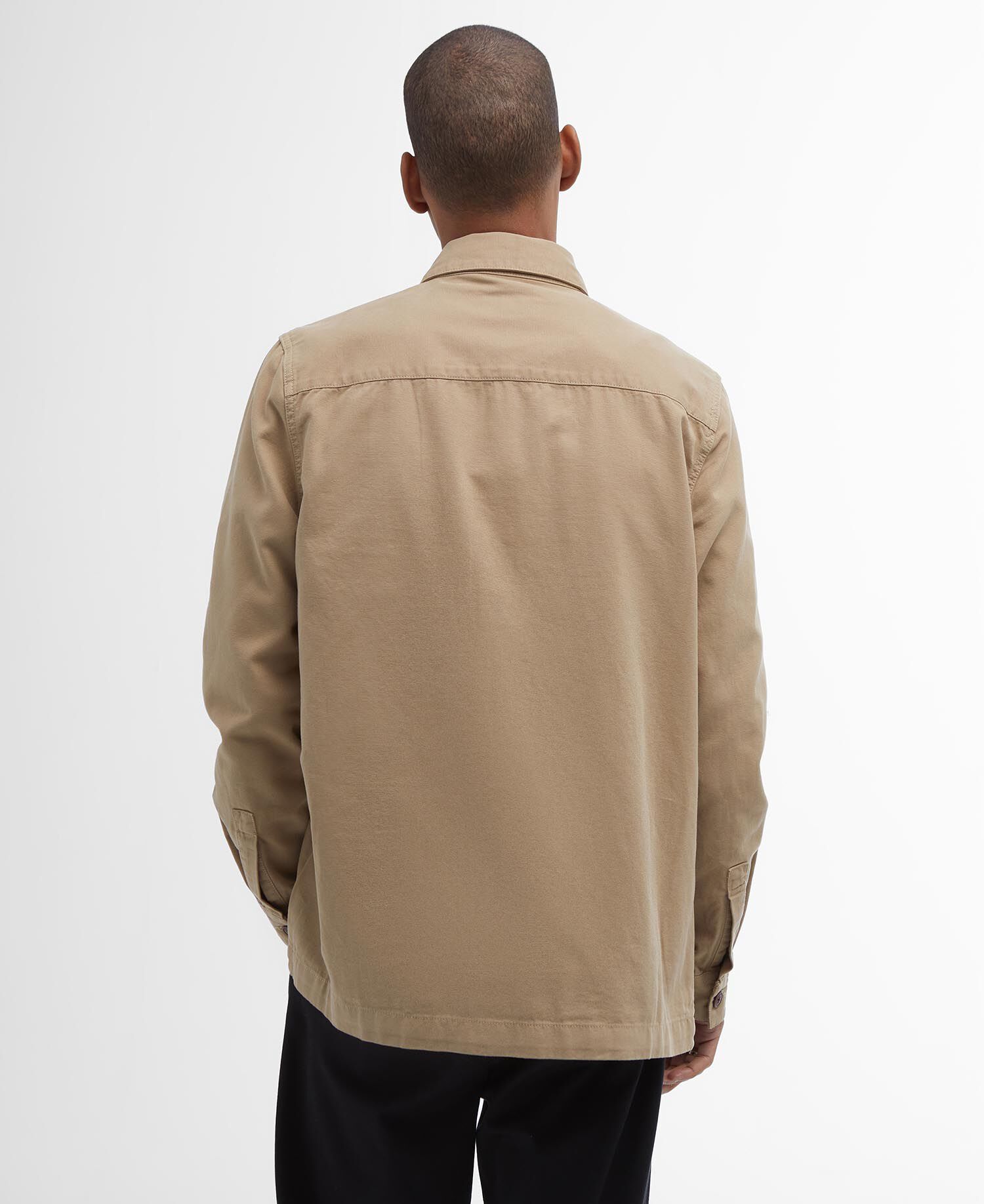 Washed Cotton Overshirt Washed Stone