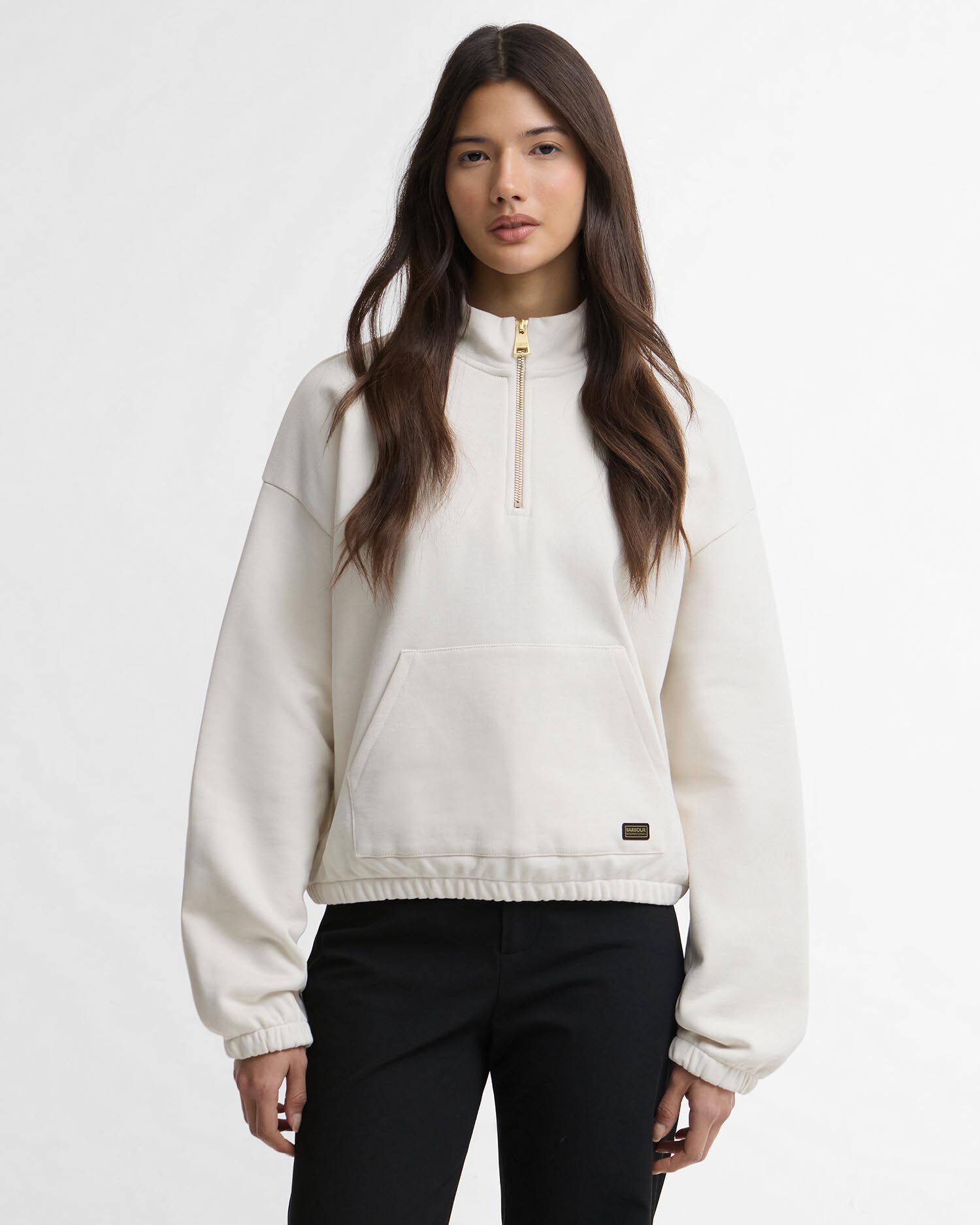 Nova Quarter-Zip Sweatshirt Light Stone