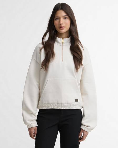 Nova Quarter-Zip Sweatshirt Light Stone