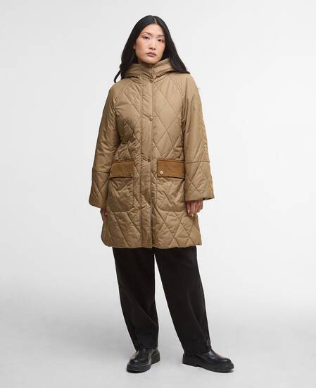 Giacca trapuntata Elspeth Military Brown/Ancient Tartan Giacca trapuntata Elspeth Military Brown/Ancient Tartan