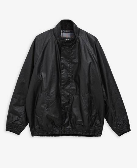 Blouson Transport Waxed Jacket Black