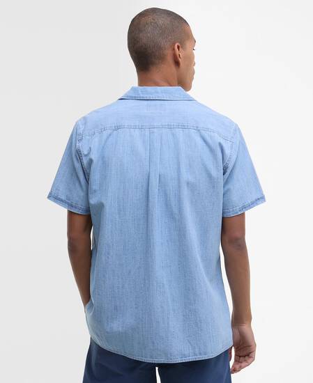 Camicia Gipton in denim a maniche corte Chambray Camicia Gipton in denim a maniche corte Chambray