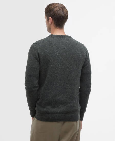 Essential Tisbury Crew-Neck Jumper Dark Seaweed