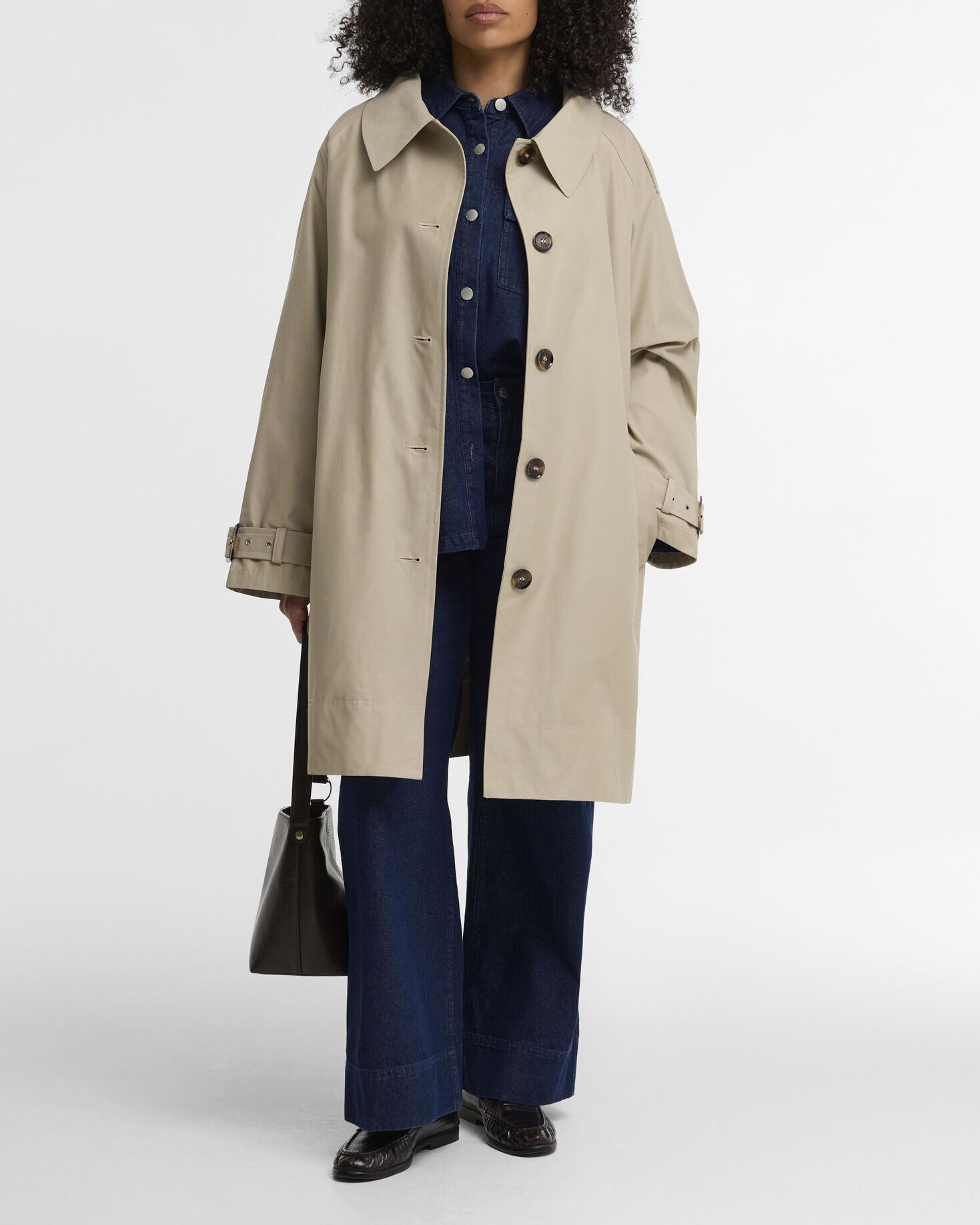 Maia Plus-Size Showerproof Jacket Light Sand