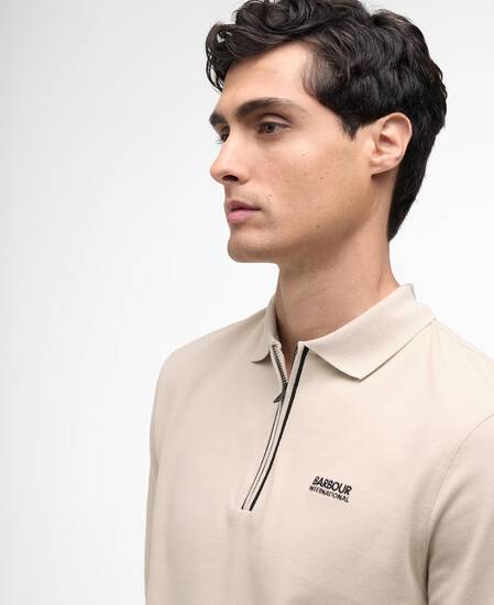 Marshall Long-Sleeved Polo Shirt Mist