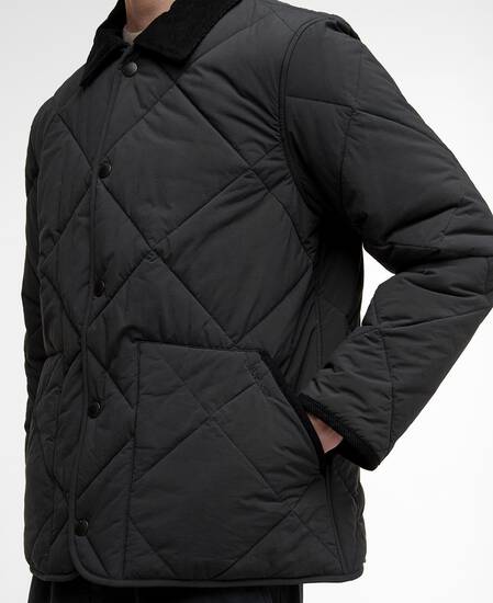 Modified Short Liddesdale Quilted Jacket Black