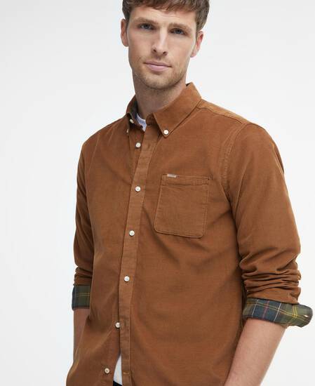 Ramsey Tailored Long-Sleeved Shirt Sandstone