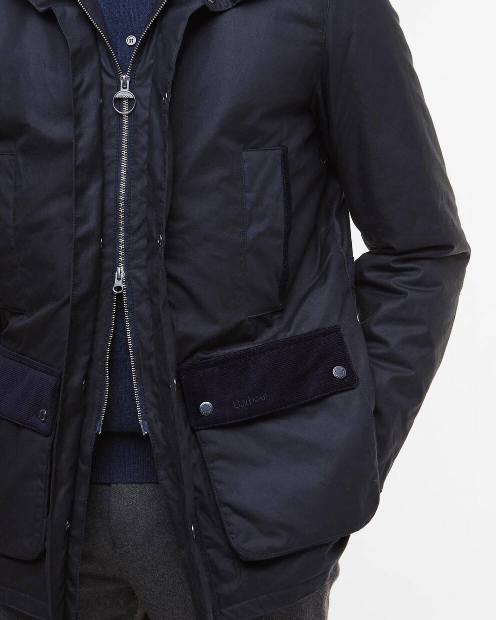 Wachsjacke Modern Border